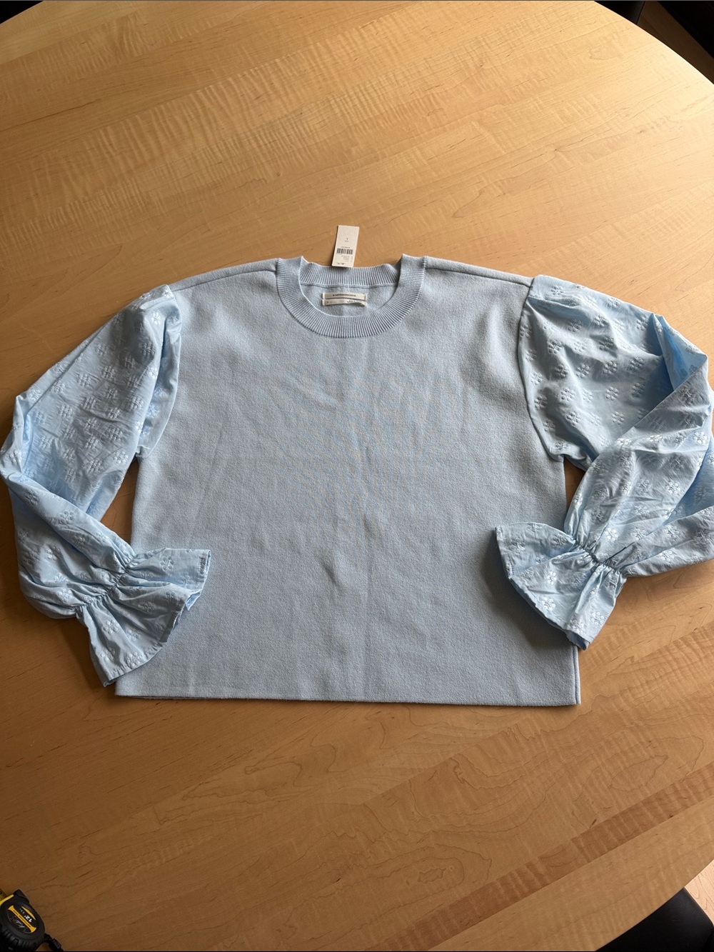 🆕 ANTHROPOLOGIE Puff Sleeve Pullover Sweater - Picture 4 of 9